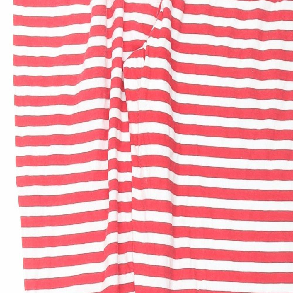 Preworn Womens Red Striped   Pyjama Pants Size 12