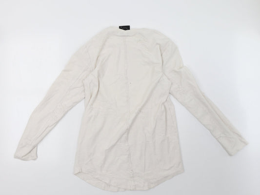 project paris Womens White  Rayon Pullover Sweatshirt Size L