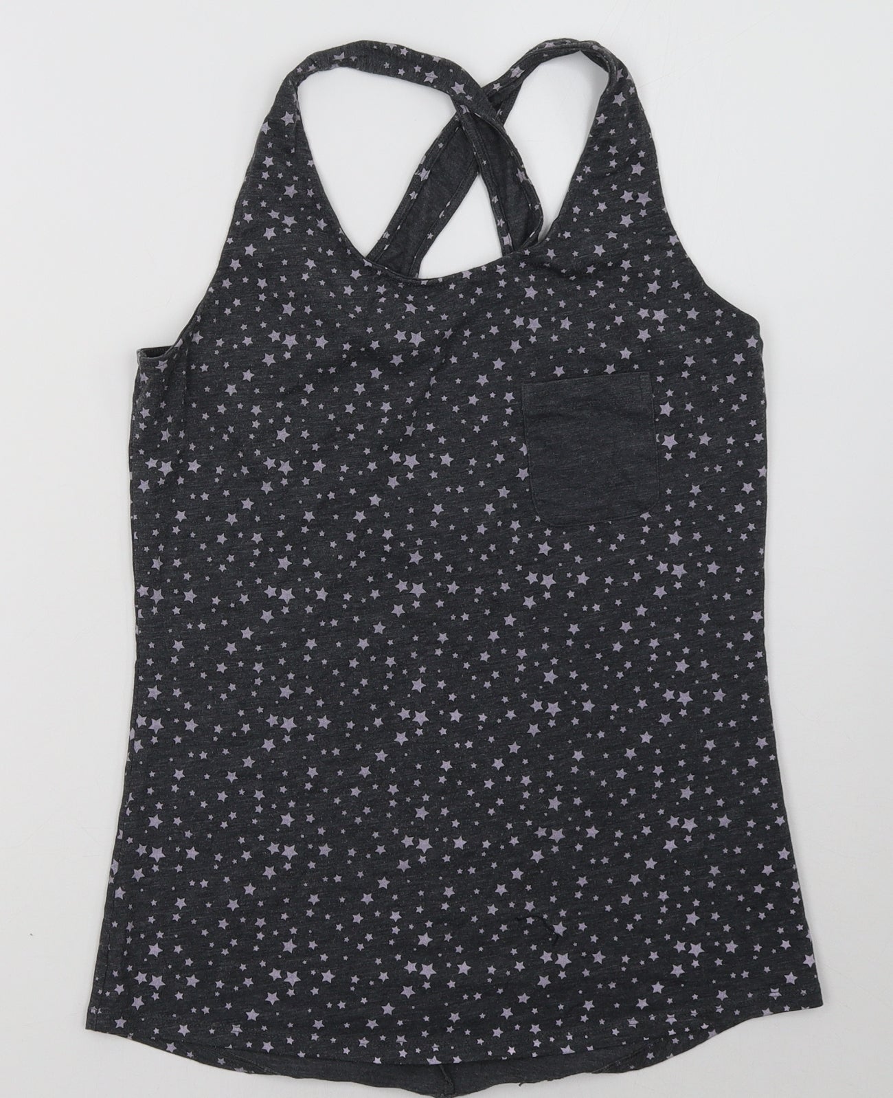 Sainsburys Womens Grey Polka Dot  Basic Tank Size 12