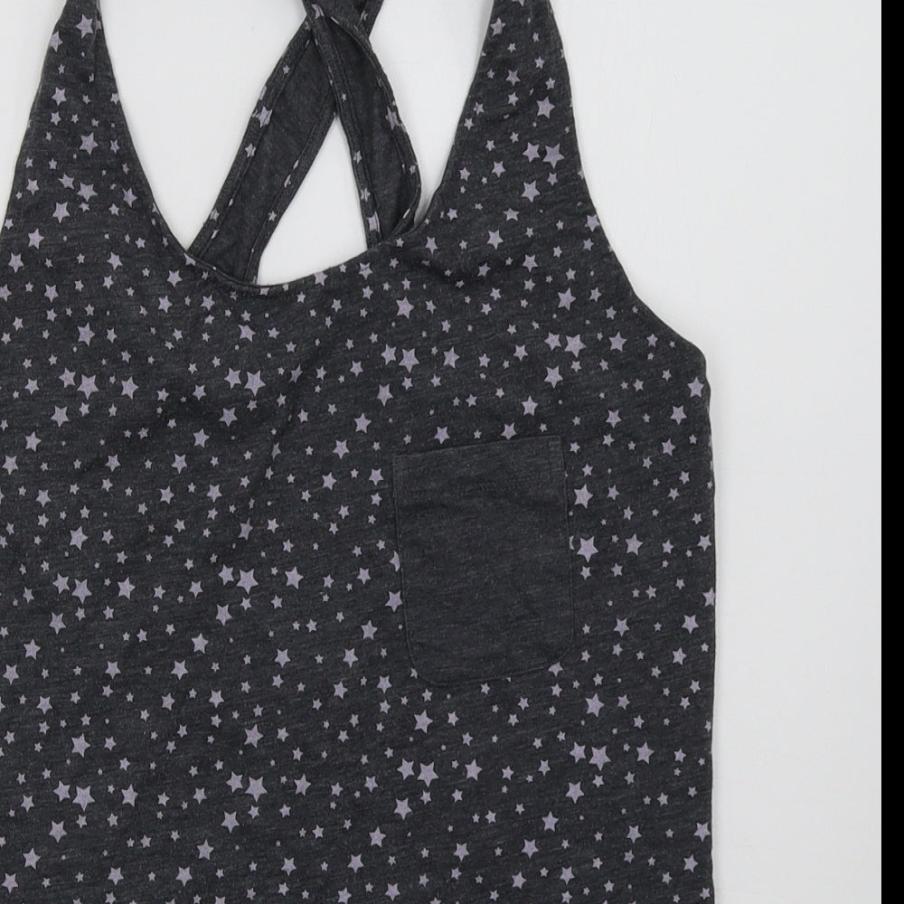 Sainsburys Womens Grey Polka Dot  Basic Tank Size 12