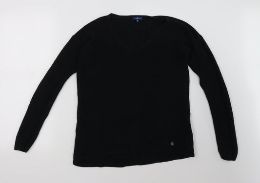 TOM TAILOR Womens Black   Pullover Sweatshirt Size S