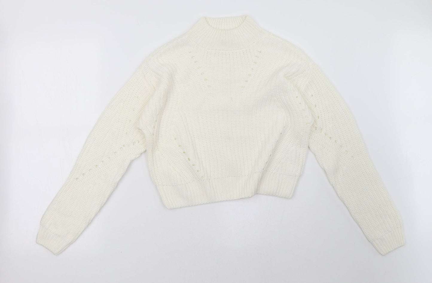 Matalan Womens White   Pullover Sweatshirt Size 10