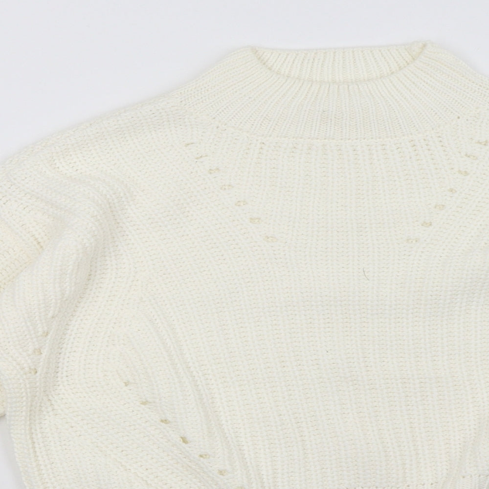 Matalan Womens White   Pullover Sweatshirt Size 10