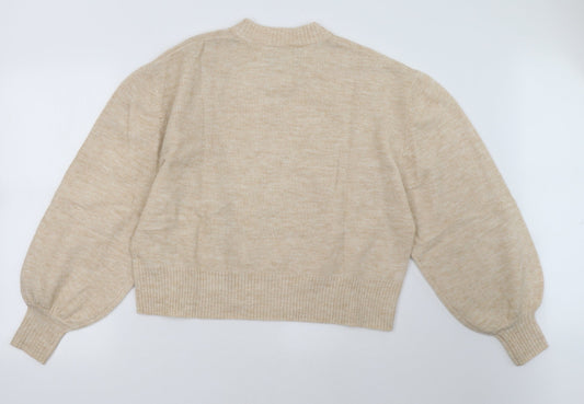 ASOS Womens Beige   Pullover Sweatshirt Size 10