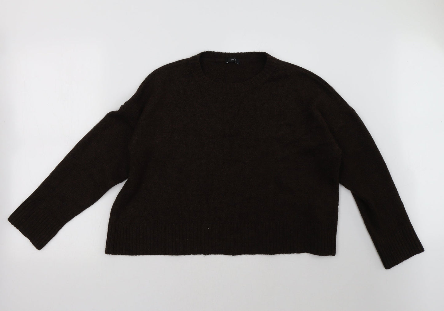 M&Co Womens Brown   Pullover Sweatshirt Size L