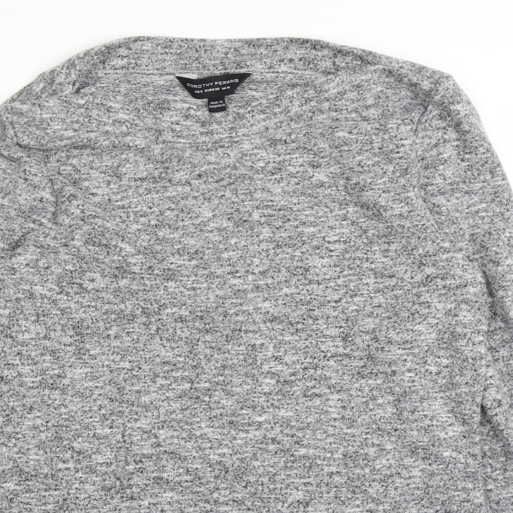 Dorothy Perkins Womens Grey   Pullover Jumper Size 10