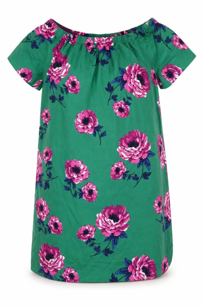 TU Womens Green Floral  A-Line  Size 12
