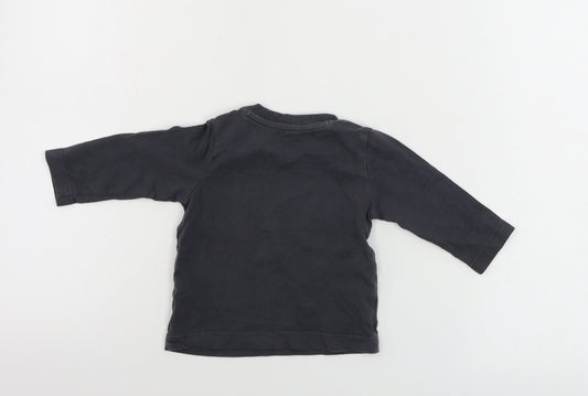 Nutmeg  Boys Grey   Basic T-Shirt Size 3-6 Months