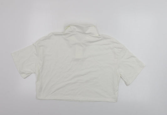 Rome Womens Ivory   Cropped T-Shirt Size S