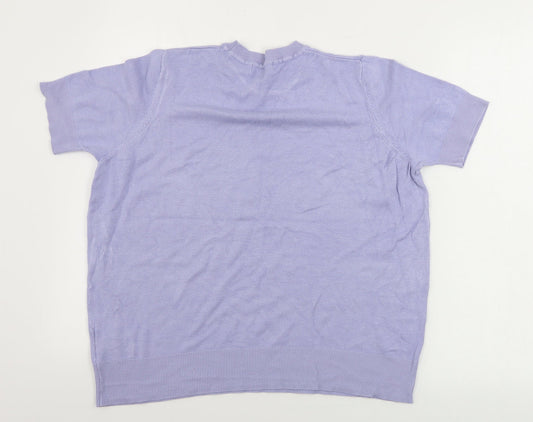 Marks and Spencer  Womens Purple   Pullover Jumper Size 14