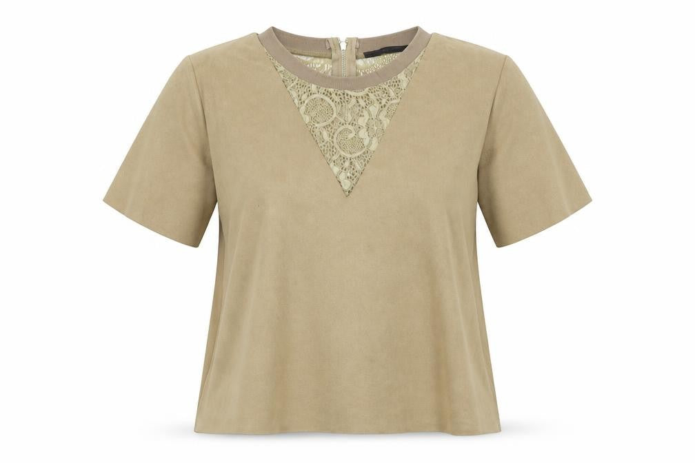 Julie Womens Brown   Basic T-Shirt Size M