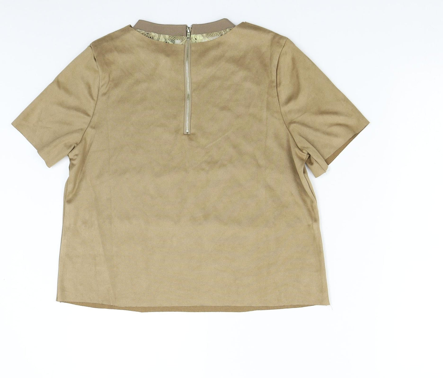 Julie Womens Brown   Basic T-Shirt Size M