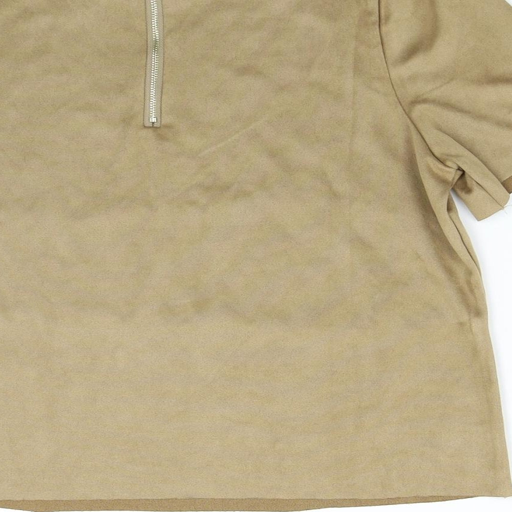 Julie Womens Brown   Basic T-Shirt Size M