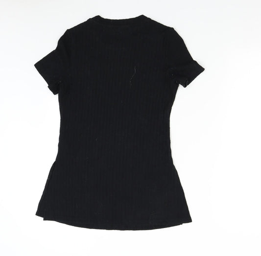 Michelle Keegan Womens Black   Basic T-Shirt Size S