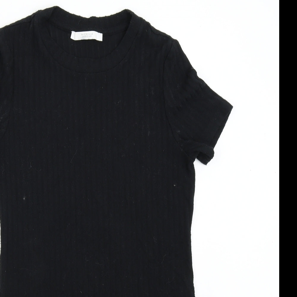 Michelle Keegan Womens Black   Basic T-Shirt Size S