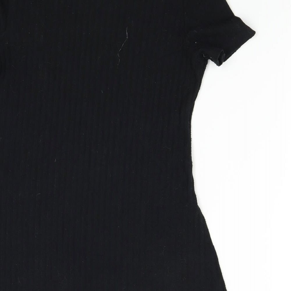 Michelle Keegan Womens Black   Basic T-Shirt Size S