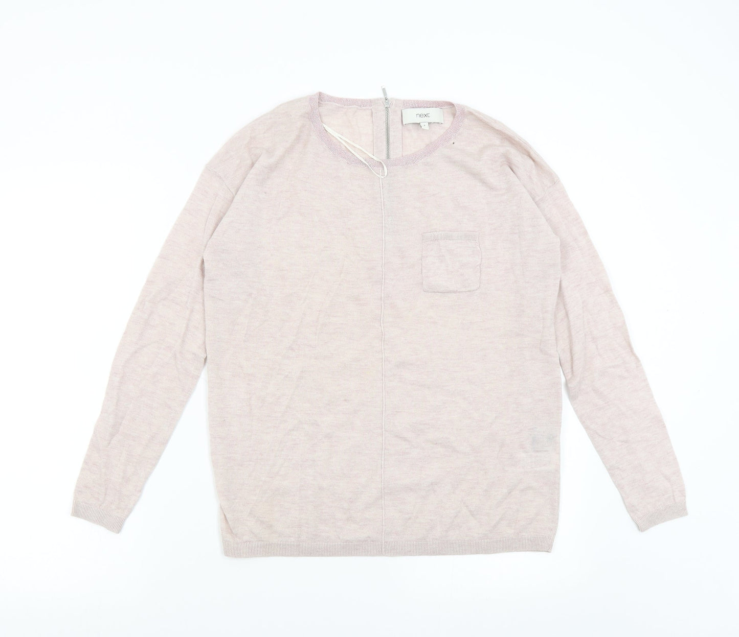 NEXT Womens Pink  Knit Pullover Jumper Size 8