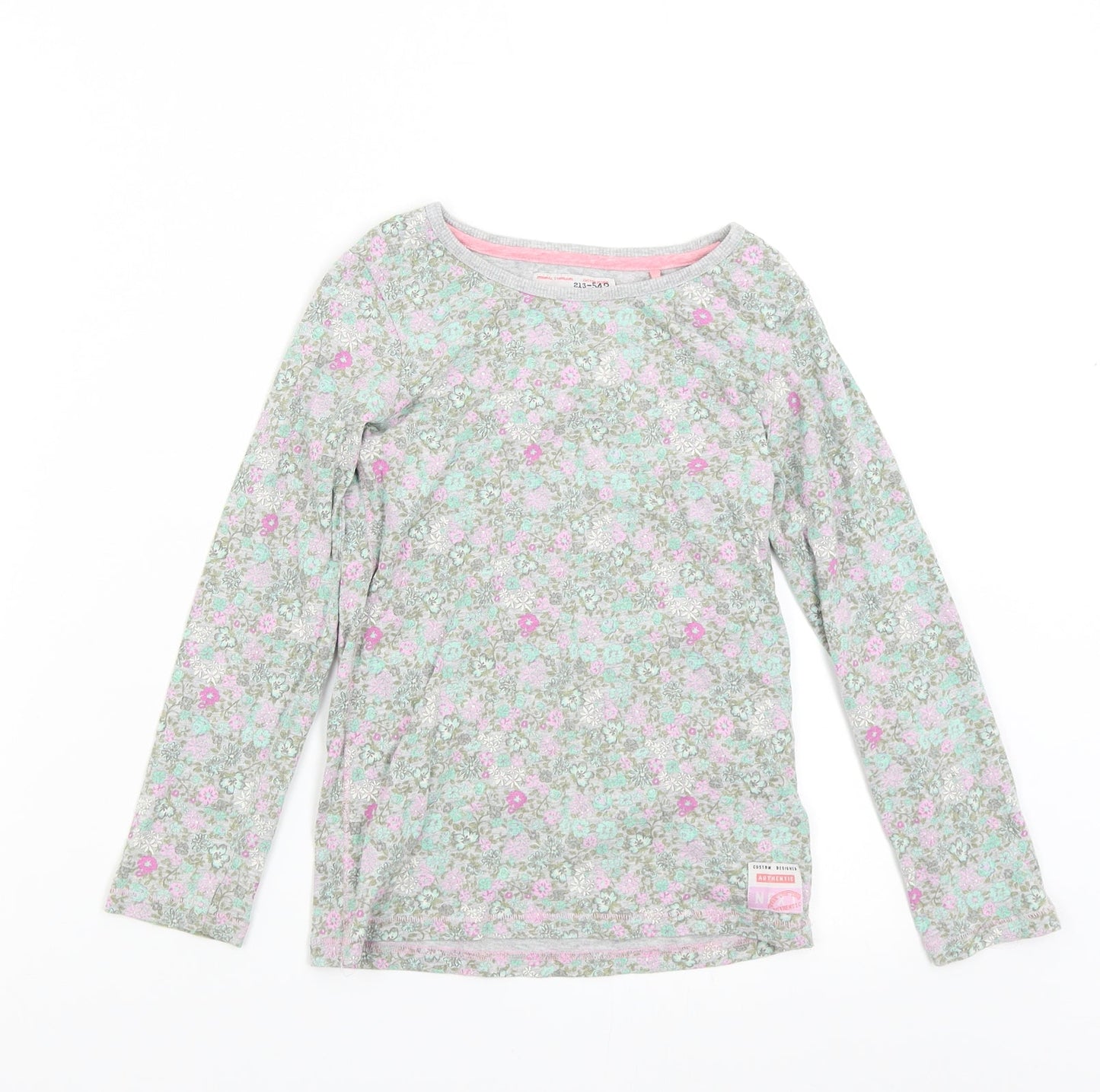 NEXT Girls Multicoloured Floral  Basic T-Shirt Size 8 Years