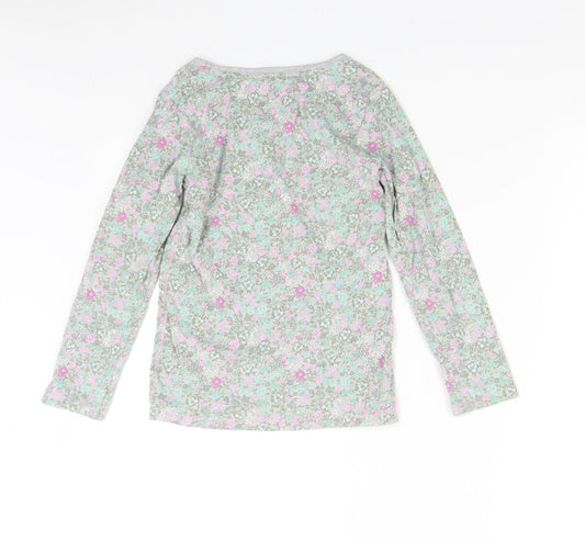NEXT Girls Multicoloured Floral  Basic T-Shirt Size 8 Years