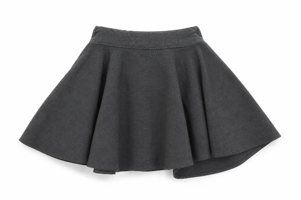 M&S Girls Grey   Mini Skirt Size 5-6 Years