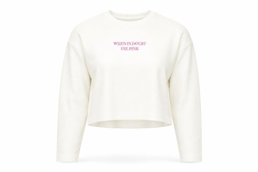Zara Womens Ivory   Pullover Sweatshirt Size S