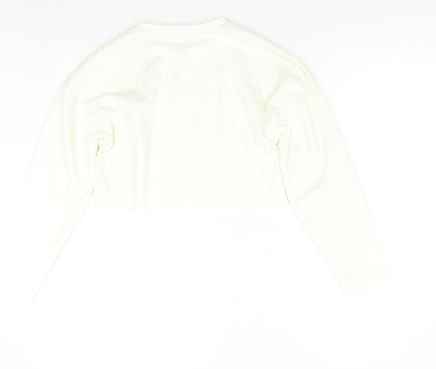 Zara Womens Ivory   Pullover Sweatshirt Size S