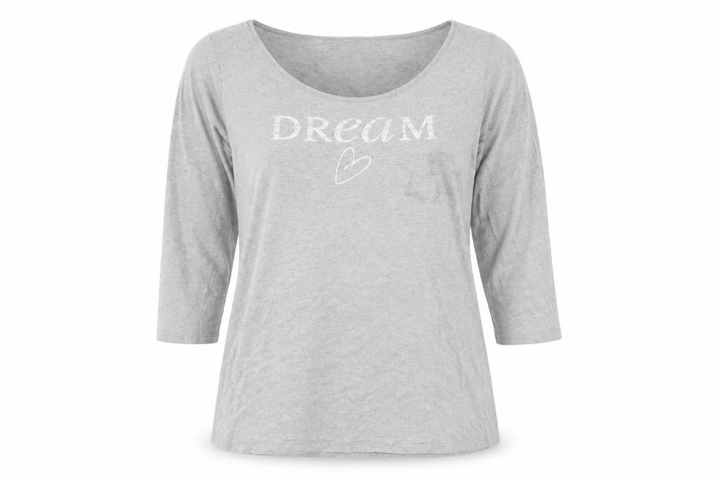 Intimuse Womens Grey Solid  Top Nightshirt Size XL