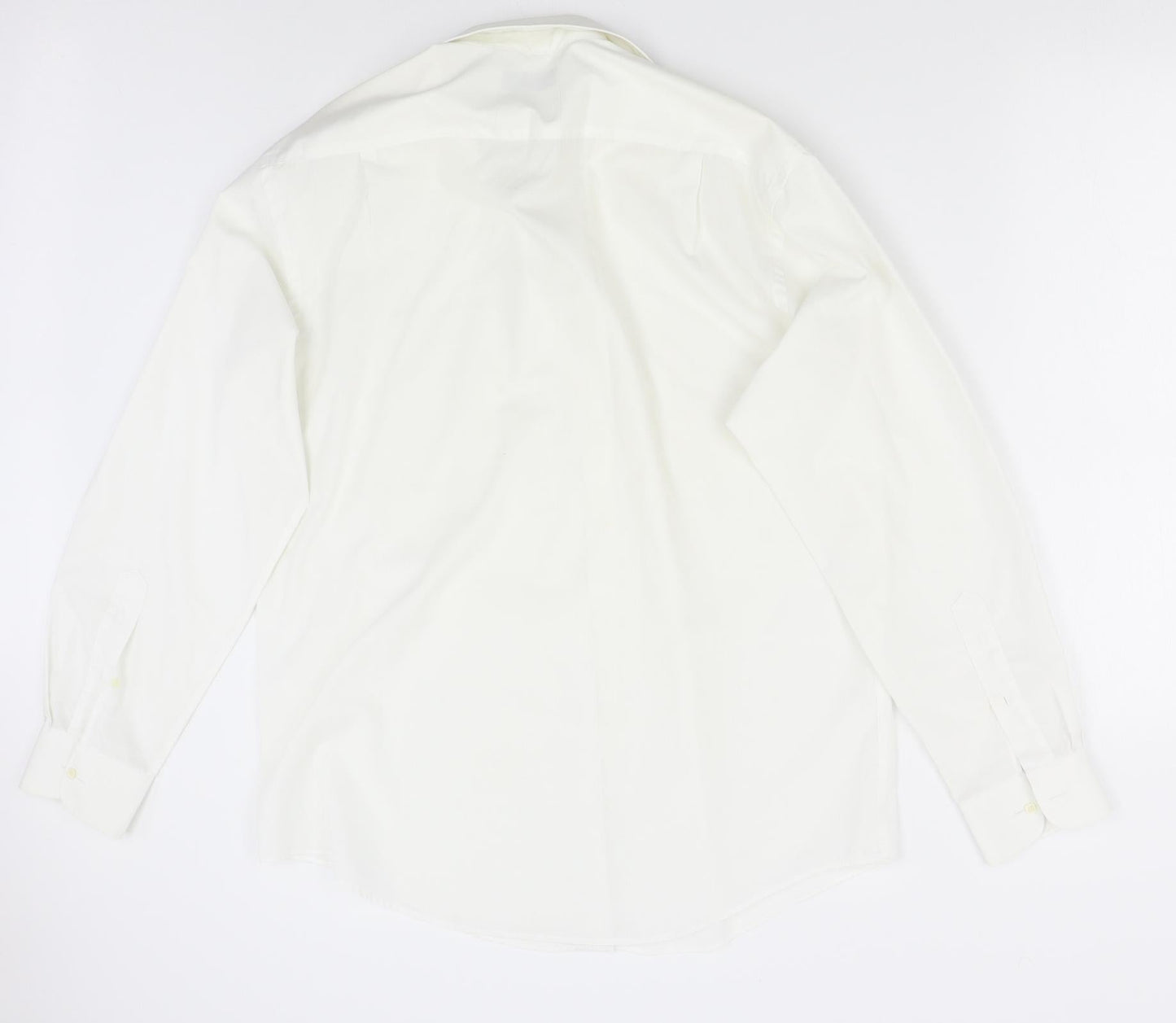 Pierre Balman Mens Ivory    Button-Up Size 15.5