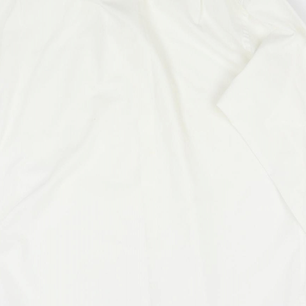 Pierre Balman Mens Ivory    Button-Up Size 15.5