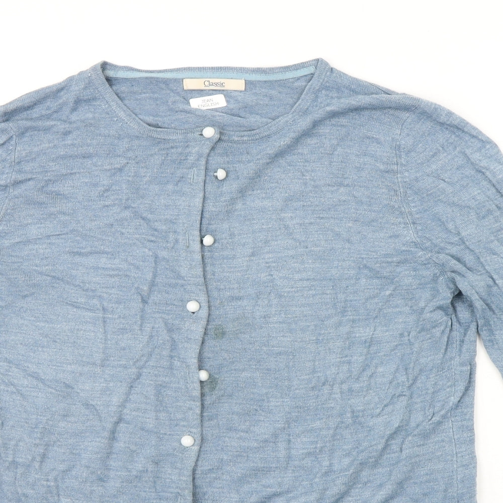 Marks and Spencer Womens Blue   Cardigan Jumper Size 14