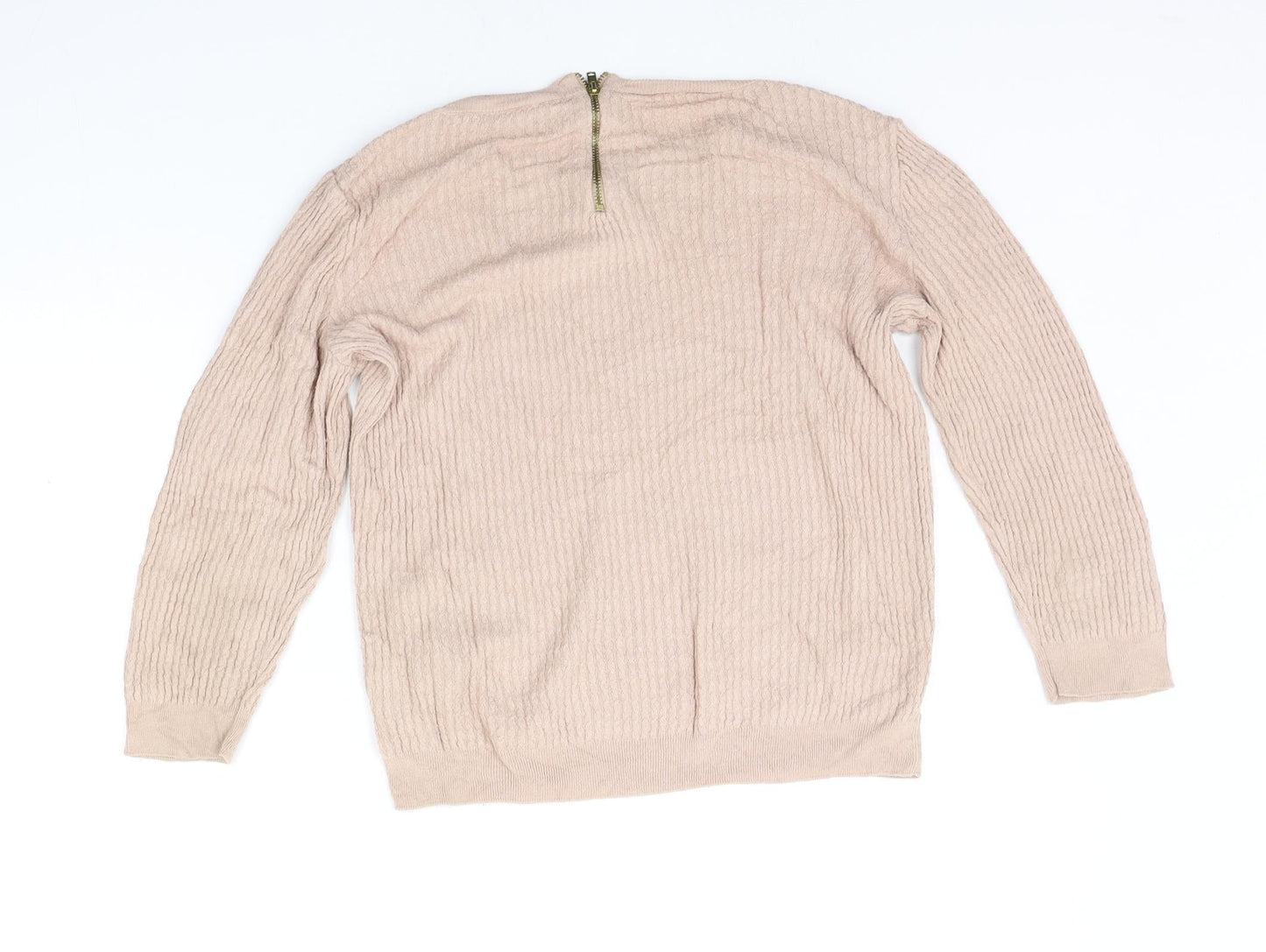 Dorothy Perkins Womens Beige   Pullover Jumper Size 10
