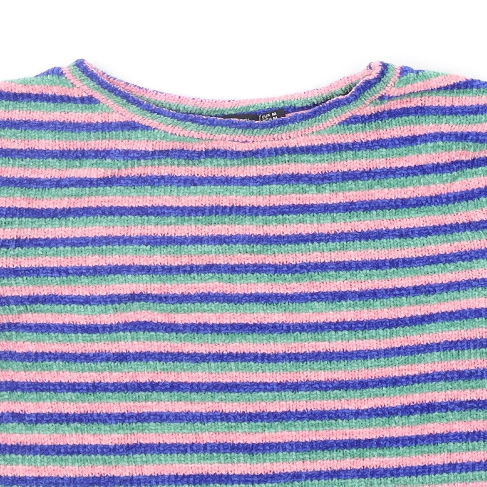 Berksha Girls Blue Striped  Pullover Jumper Size M