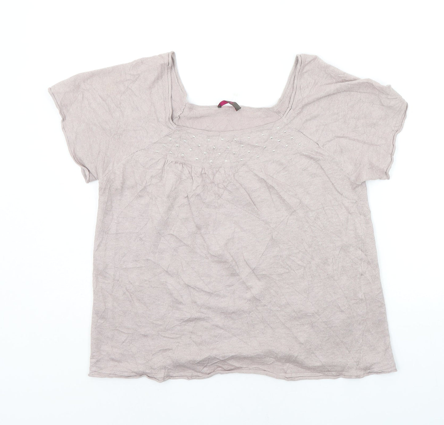 WRAP Womens Beige   Pullover Jumper Size 14