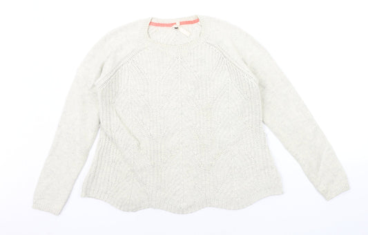 Whte Stuff Womens Beige   Pullover Jumper Size 10