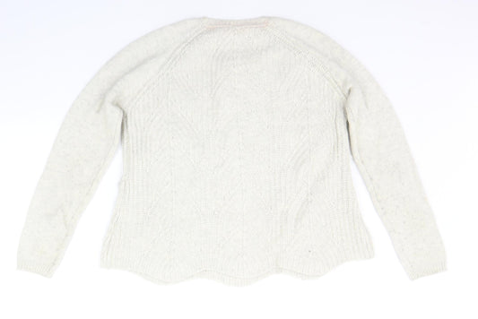 Whte Stuff Womens Beige   Pullover Jumper Size 10