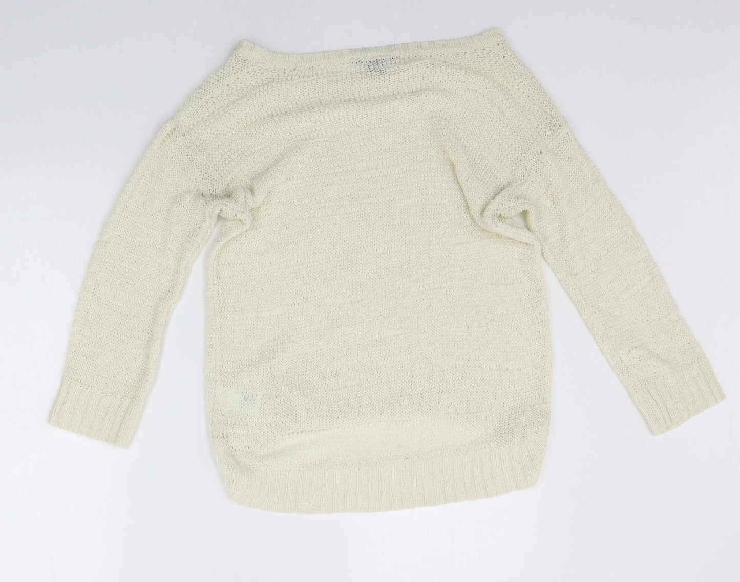 H&M Womens Yellow   Pullover Jumper Size S
