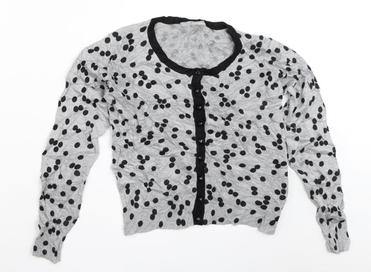 Marks and Spencer Womens Grey   Cardigan Jumper Size 8