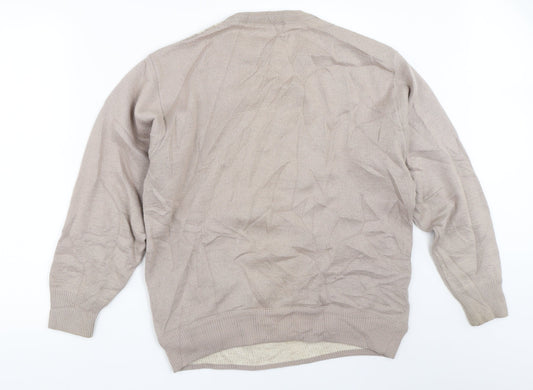 Summerland Mens Beige   Pullover Jumper Size M