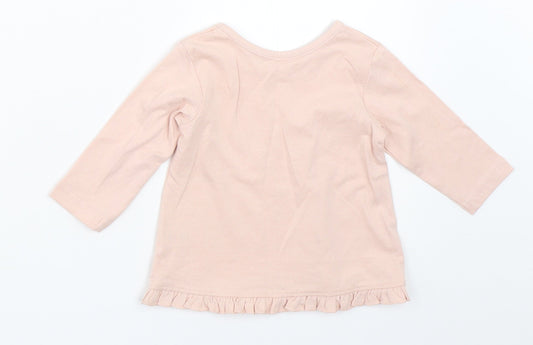 George Girls Pink   Basic T-Shirt Size 3-6 Months