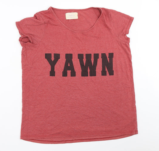 NEXT Womens Red Solid  Top Pyjama Top Size 14