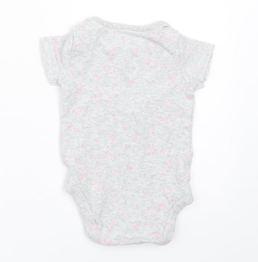 Mothercare Girls Grey   Babygrow One-Piece Size 0-3 Months