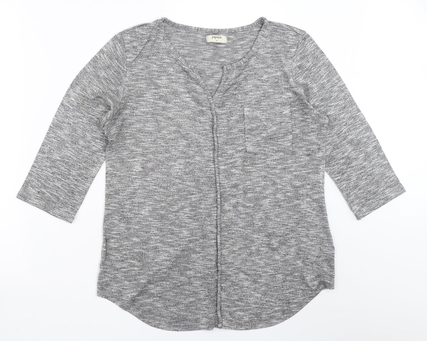 Papaya Womens Grey   Pullover Jumper Size 16