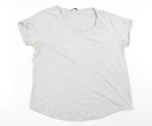 Very Womens Grey   Basic T-Shirt Size 18