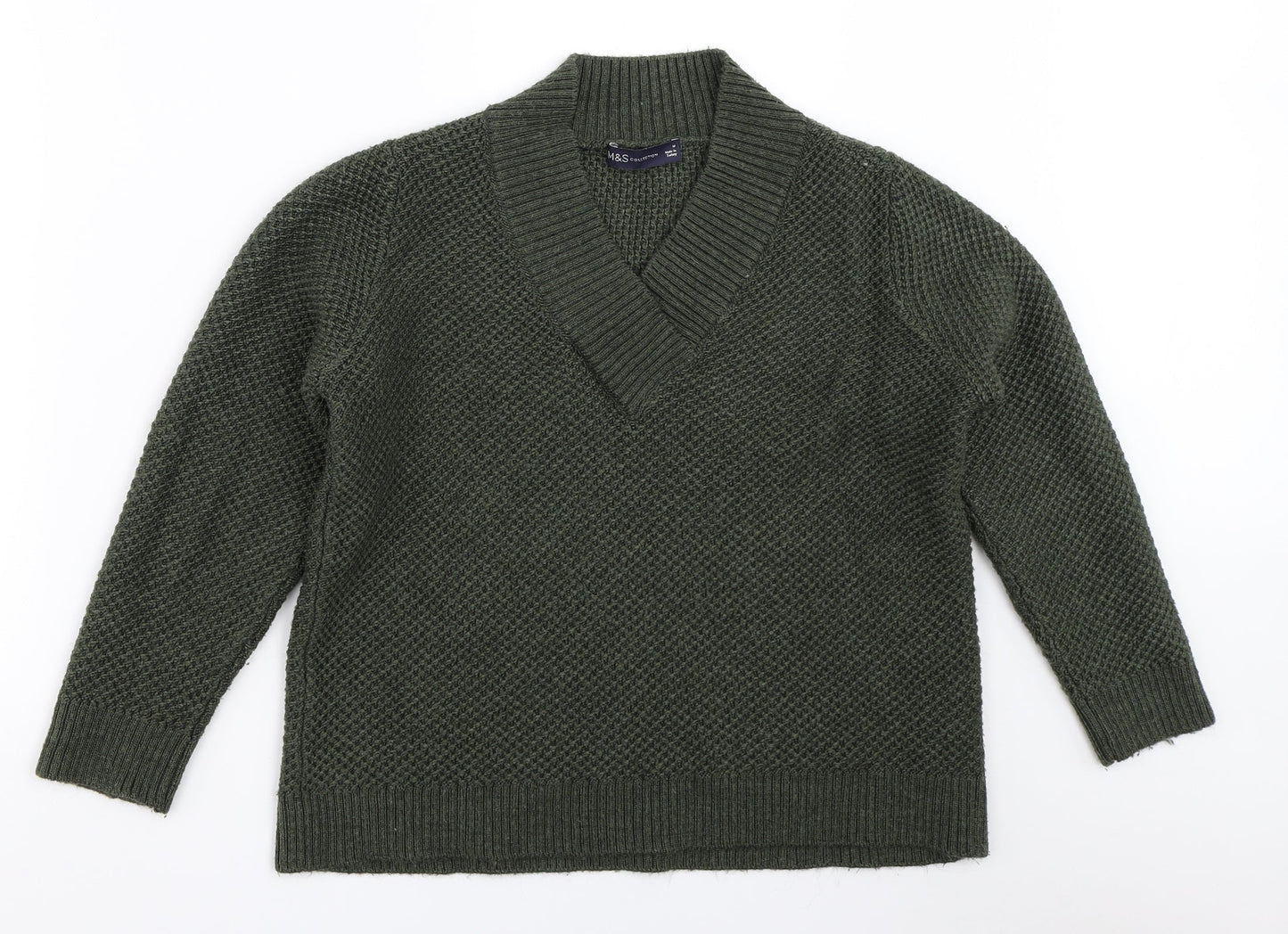 Marks and Spencer Womens Green   Pullover Jumper Size M
