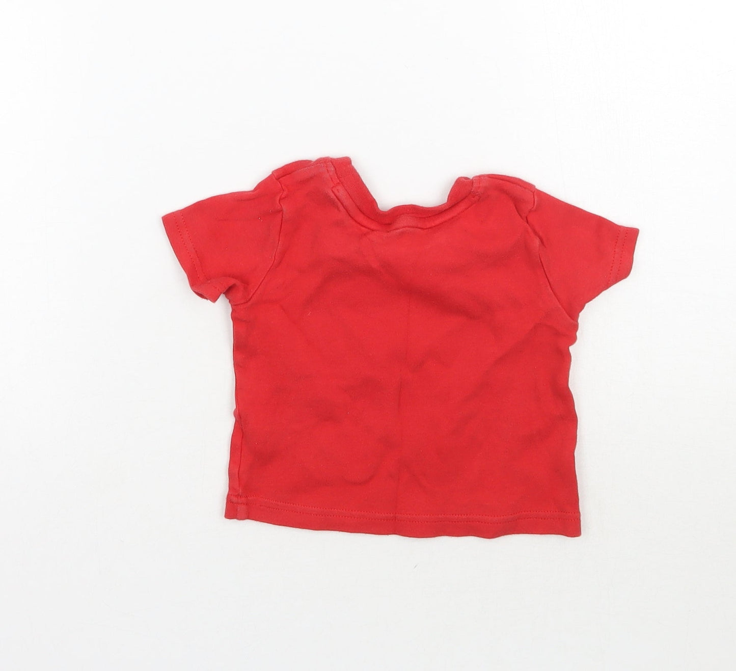 George Boys Red   Basic T-Shirt Size 3-6 Months  - Spiderman