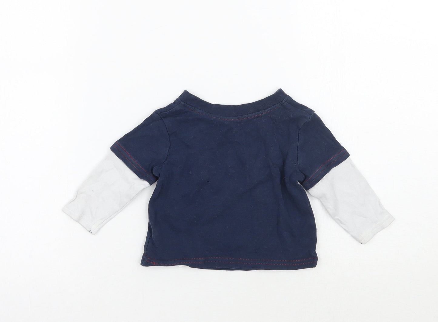 George Boys Blue   Basic T-Shirt Size 3-6 Months