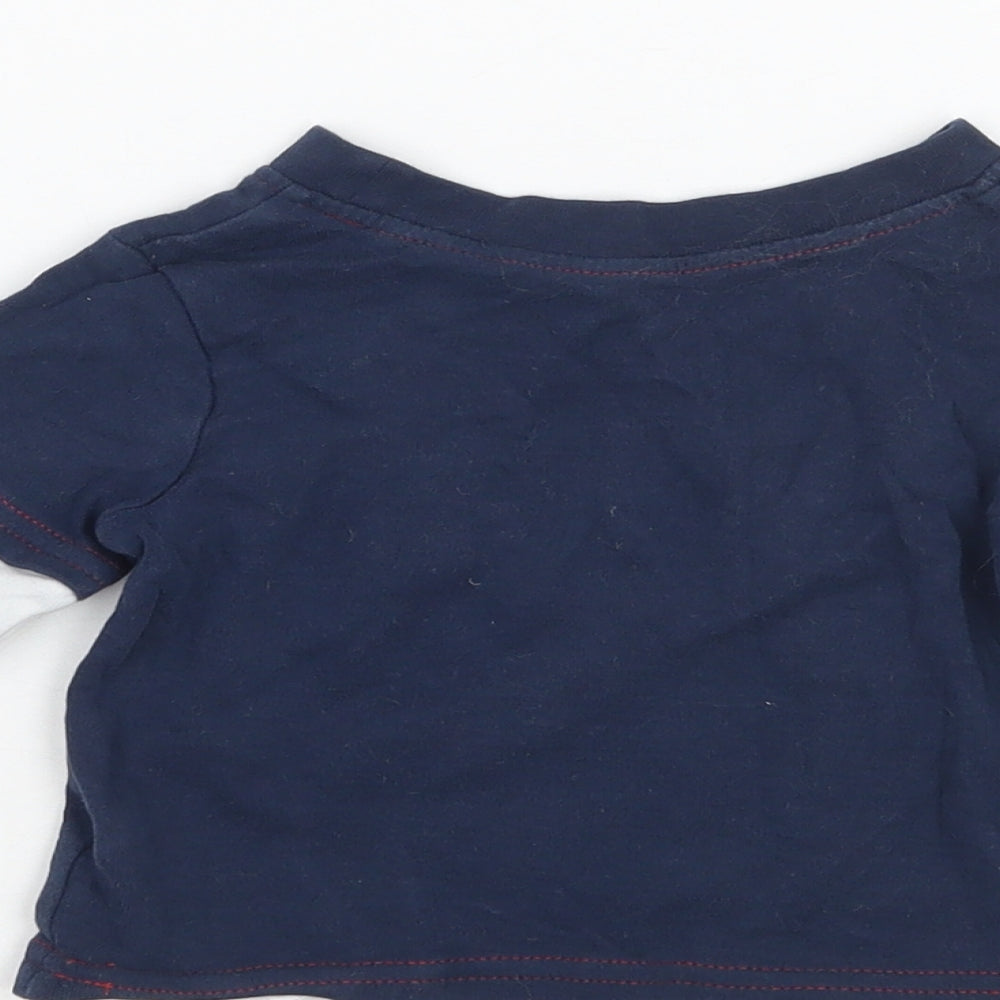 George Boys Blue   Basic T-Shirt Size 3-6 Months