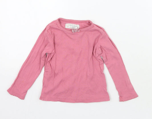 NEXT Girls Pink   Basic T-Shirt Size 12 Months