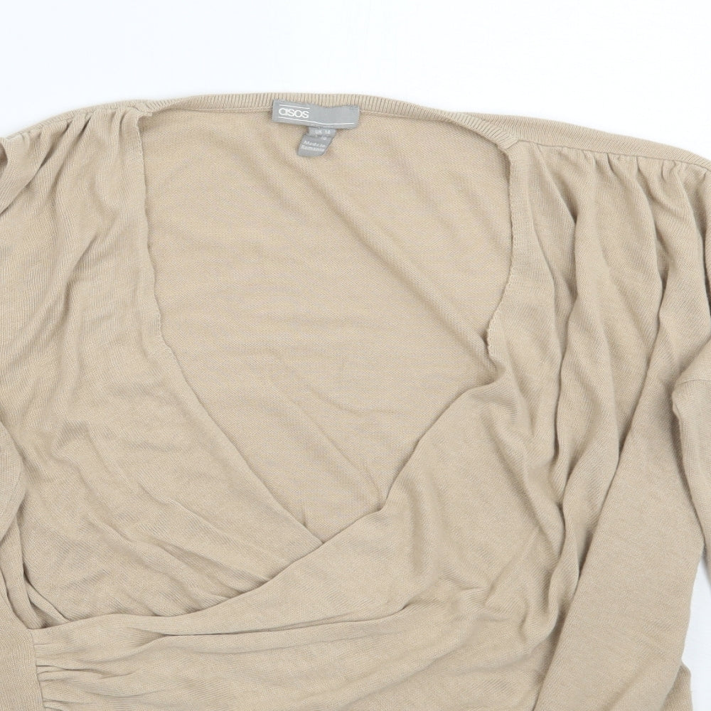 ASOS Womens Beige   Pullover Jumper Size 14