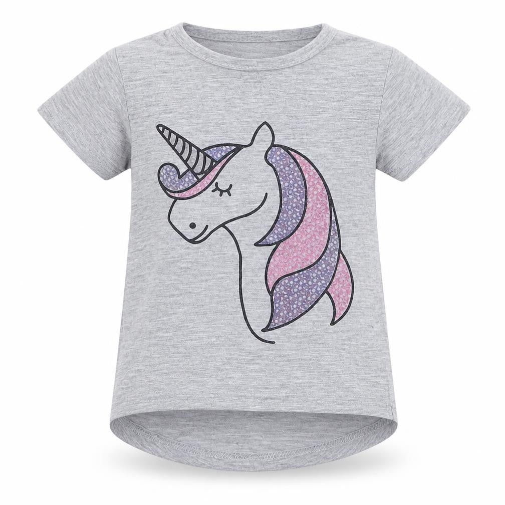 JEJ Boys Grey Animal Print  Basic T-Shirt Size 2-3 Years